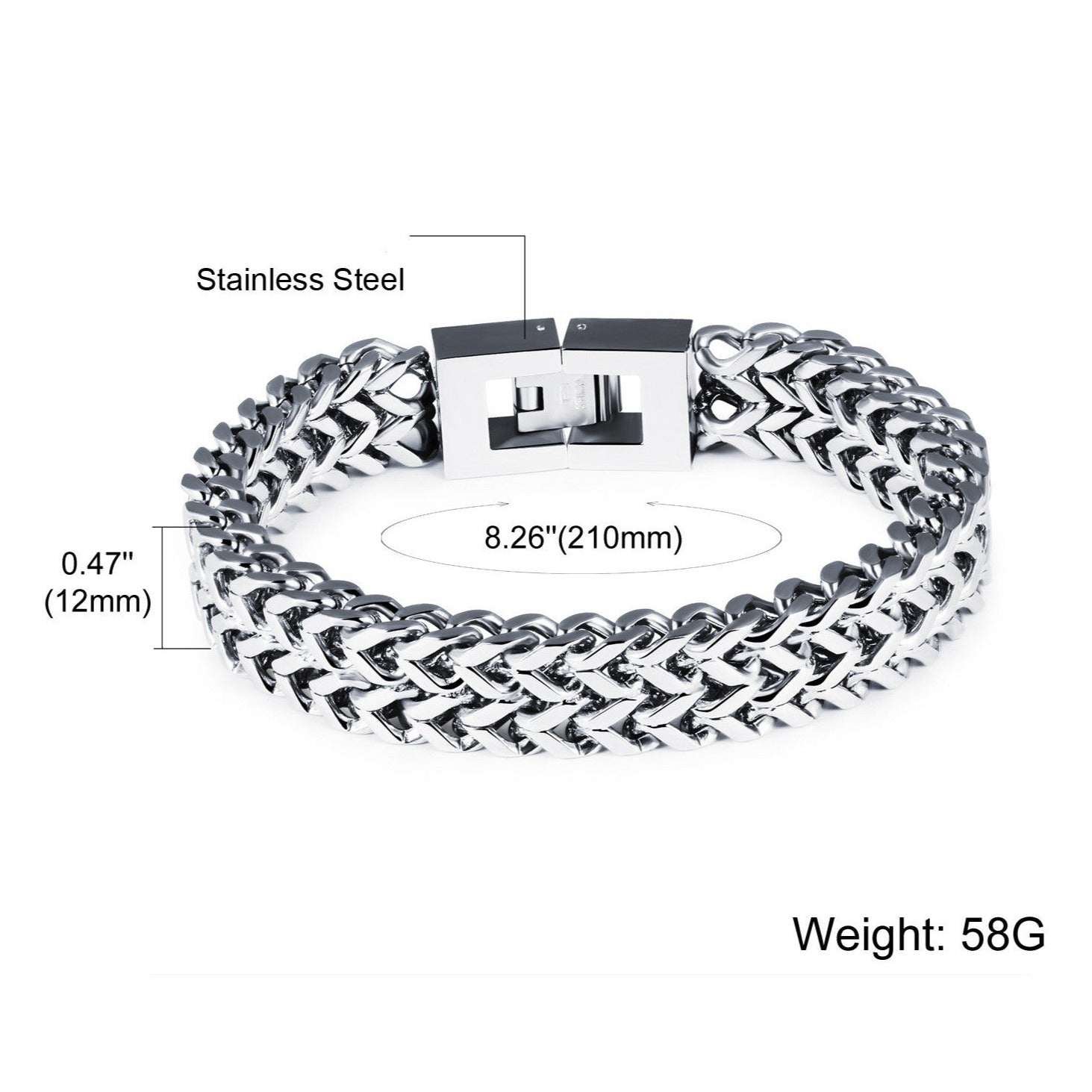 Pulseira em Aço Inoxidável