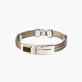 Pulseira Cruz em Aço Inoxidável