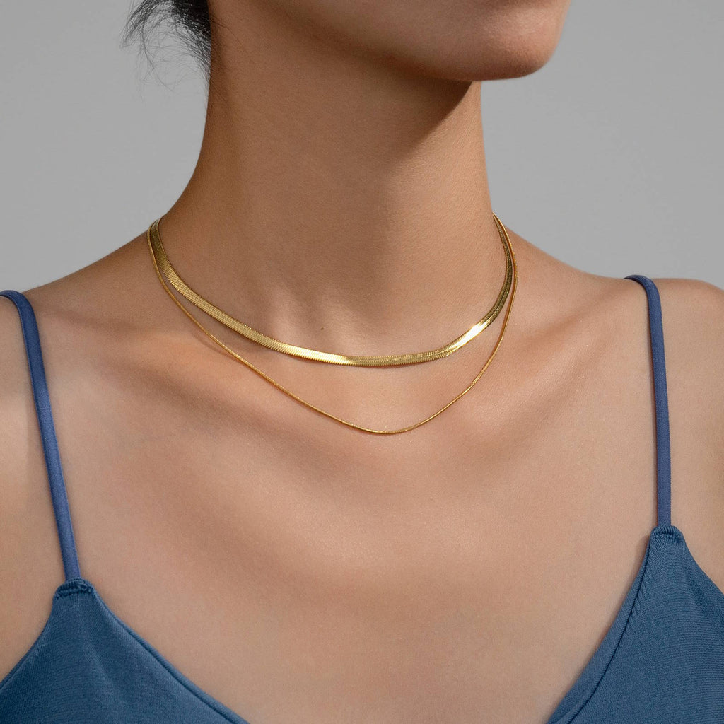Colar, Aço banhado a ouro 18K