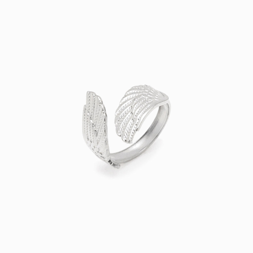 Anel Ajustável Asas de Anjo JZ1253 - Aço Inox