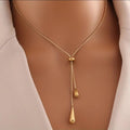Colar pendente banhado a ouro 22k