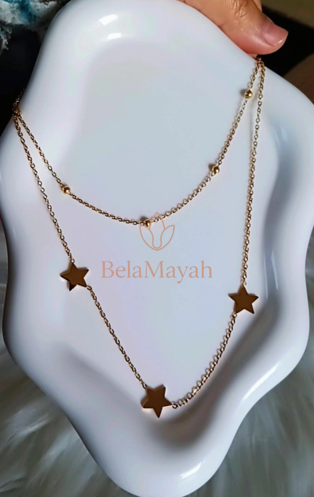 Colar Aço inoxidável banhado a ouro 18K