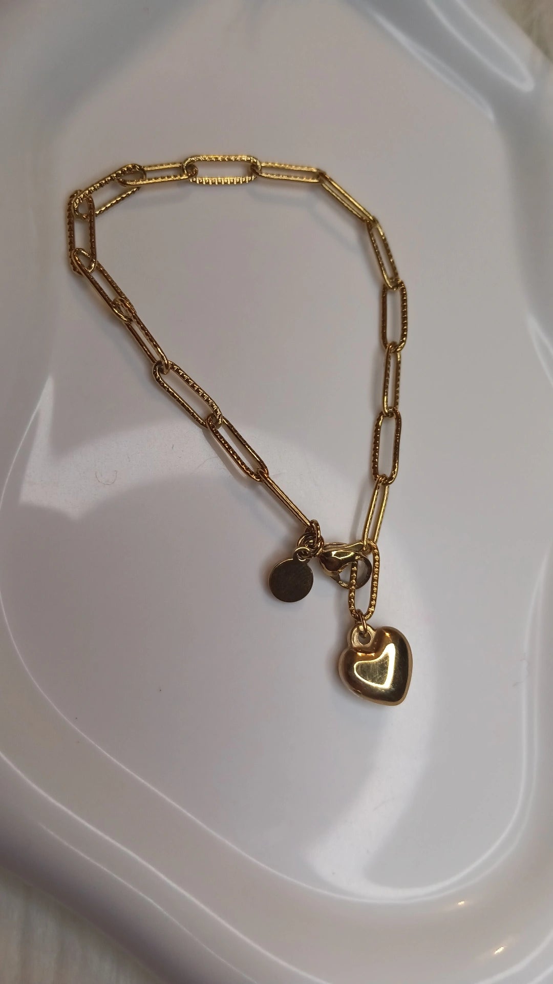 Pulseira corrente coração