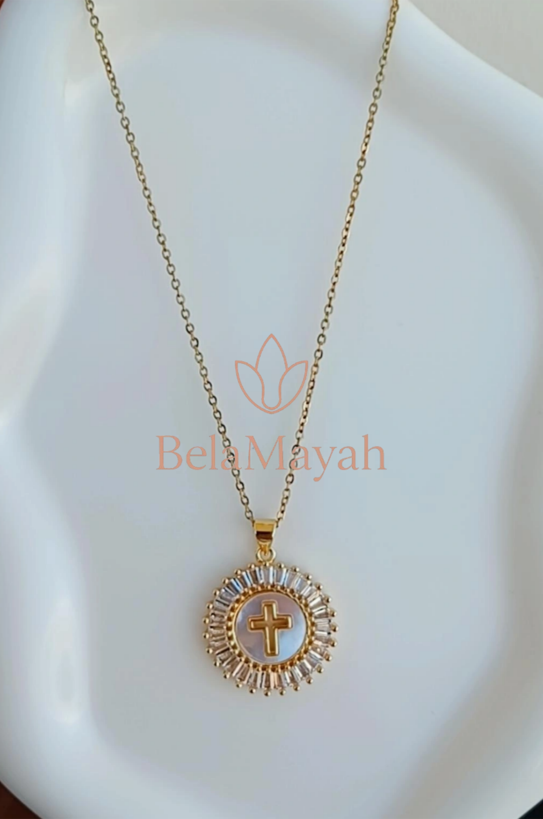 Colar Aço inoxidável banhado a ouro 18K